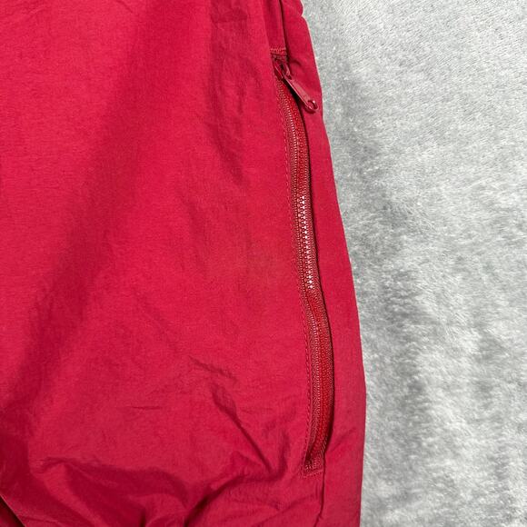 VINTAGE 90s Izod Golf Pullover Men's Small Windbreaker Red Nylon V-Neck - Picture 6 of 8